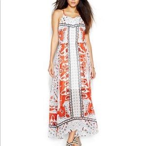 Impulse patterned maxi dress